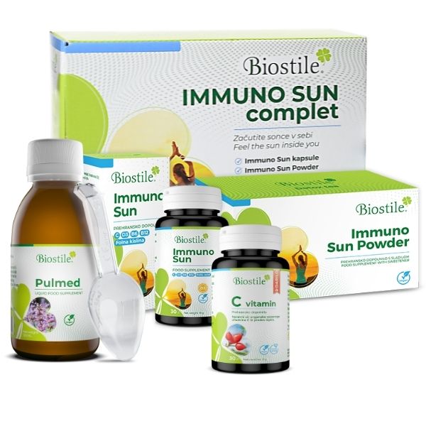 IMMUNO SUN Complet + Pulmed + C vitamin (gift)